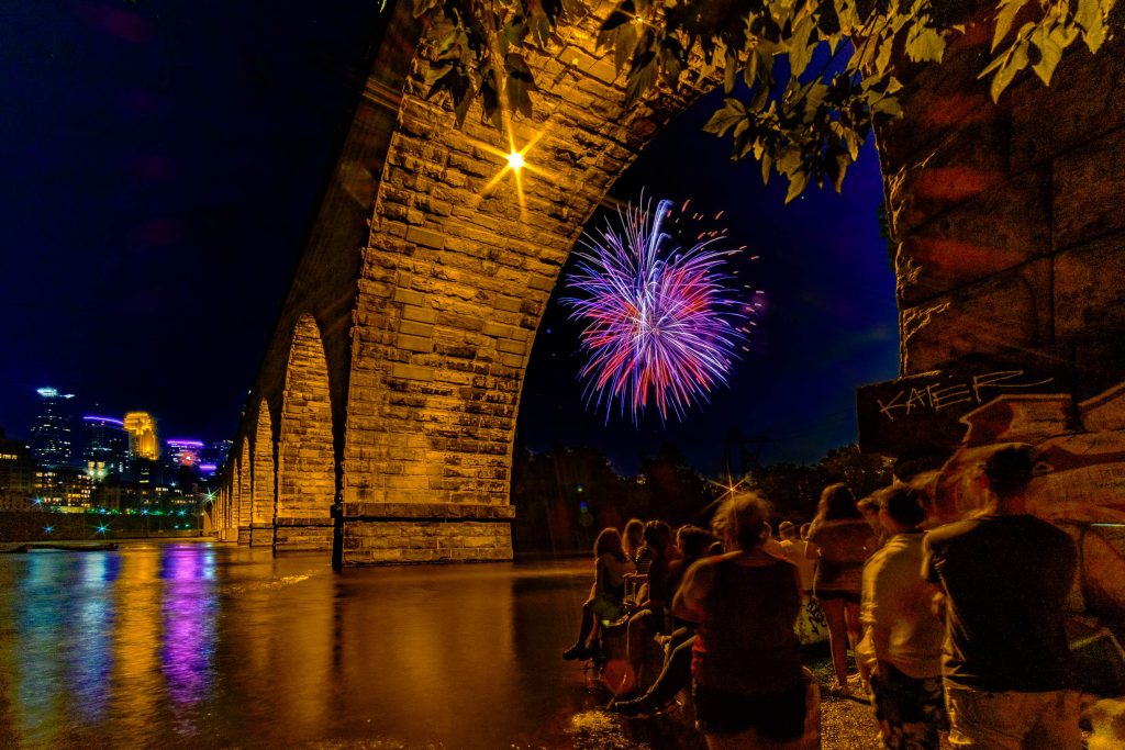 Stone Arch Bridge, July 4